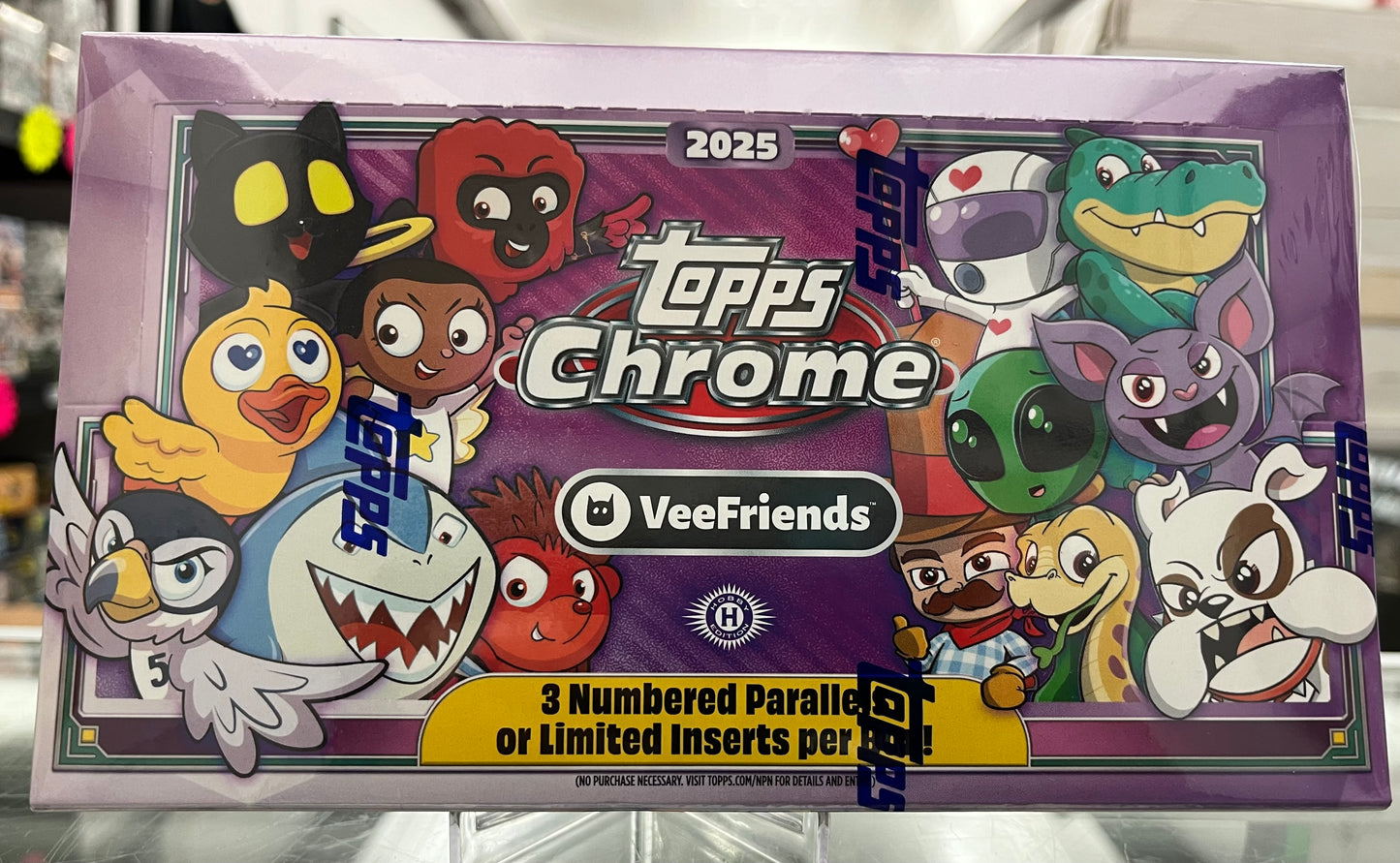 VEEFRIENDS 2025 TOPPS CHROME SEALED HOBBY BOX- THE FIRST EVER SERIES- $595