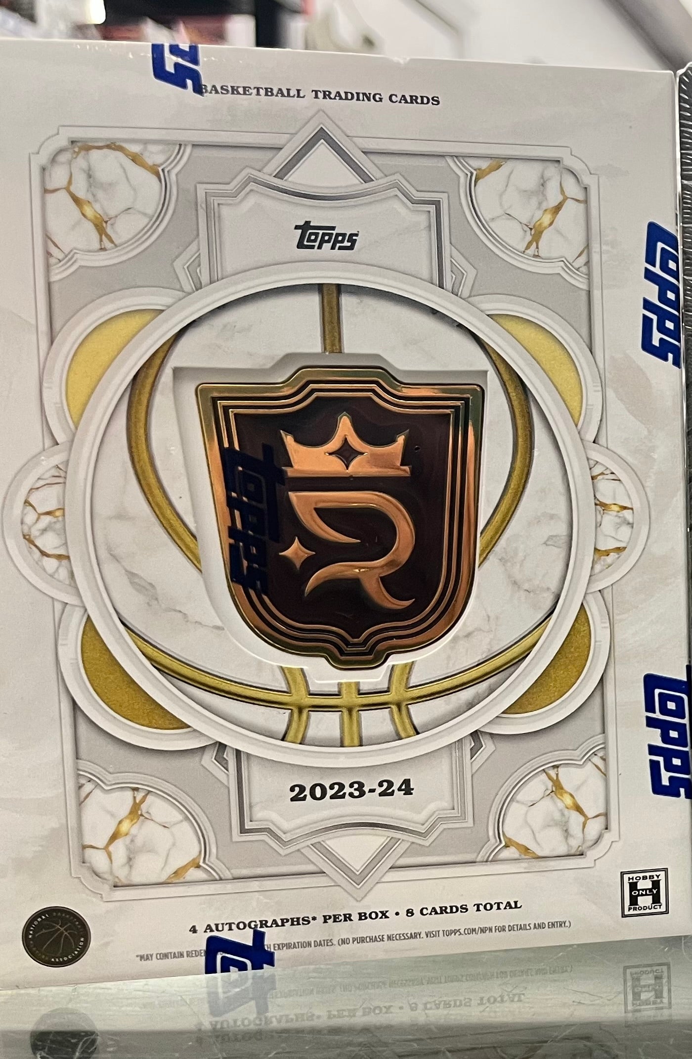 2023-24 NBA TOPPS ROYALTY SEALED HOBBY BOX- 4 AUTOS & CRAZY HITS- WEMBY RC- $555