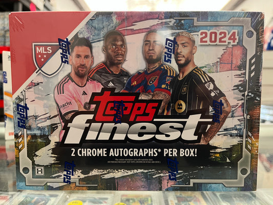 2024 TOPPS FINEST MLS SOCCER SEALED HOBBY BOX W/ 2 AUTOS- GREAT DEAL AT $109!