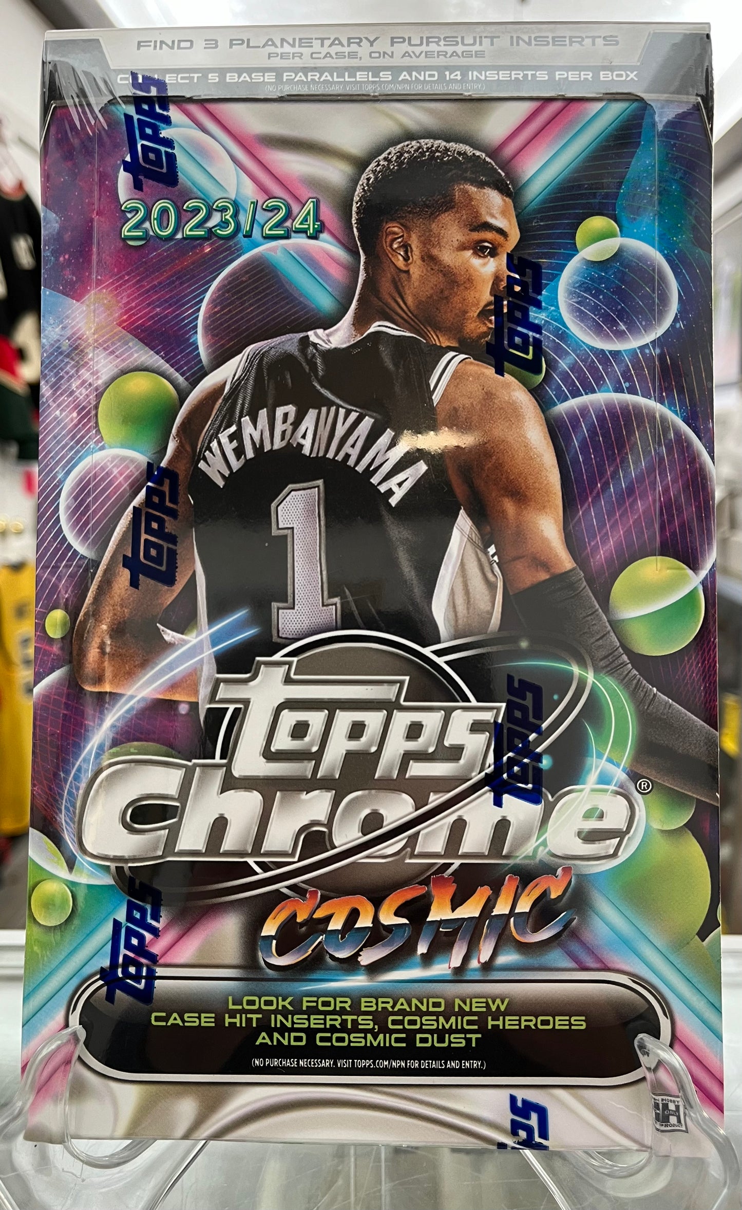 TOPPS NBA BASKETBALL COSMIC CHROME 2023-24 SEALED HOBBY BOX- PULL A WEMBY RC OR AUTO!! CRAZY LOW PRICE OF $159!