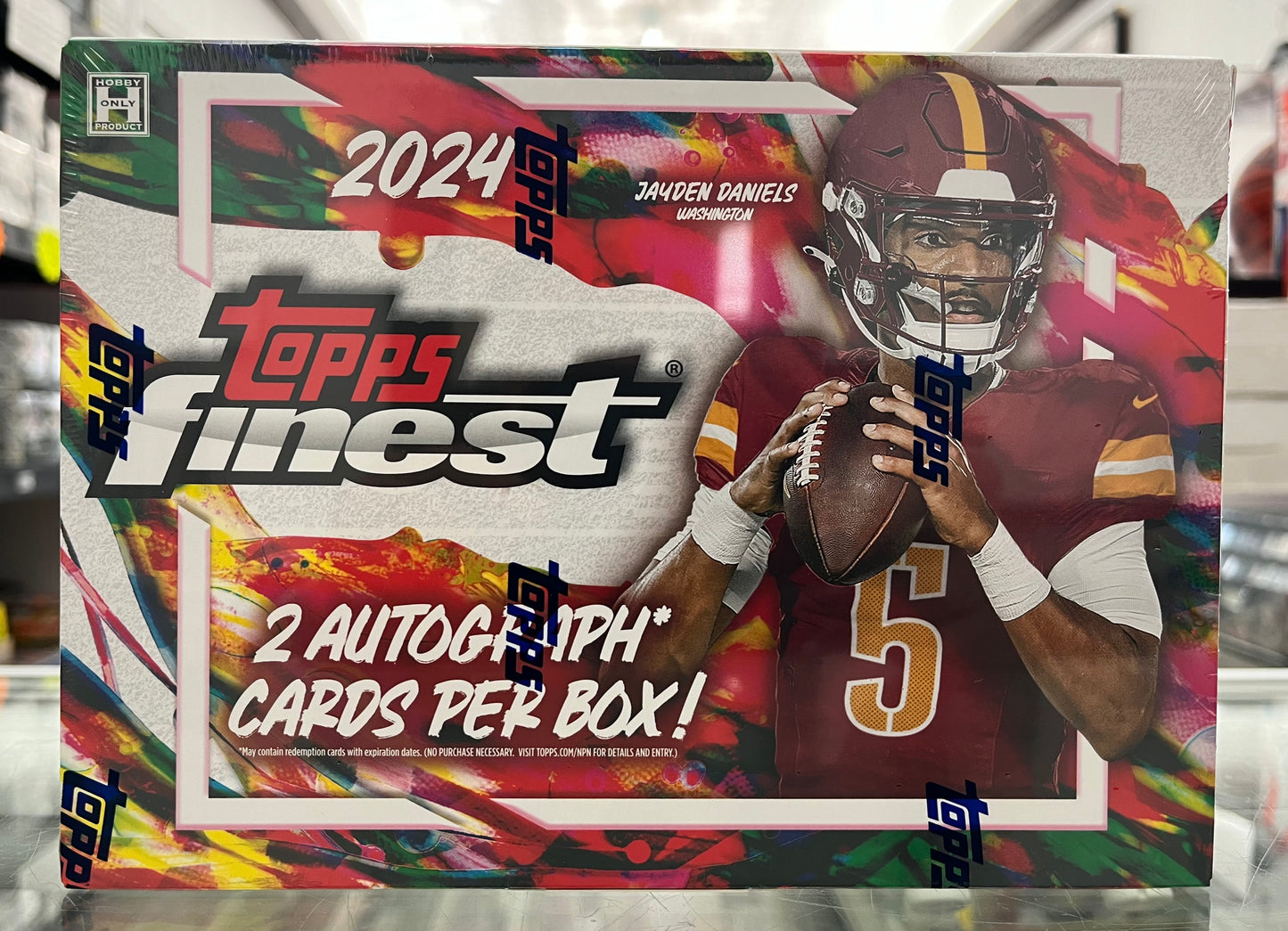2024 TOPPS NFL FOOTBALL FINEST SEALED HOBBY BOX 2 AUTOS! FIND JAYDEN DANIELS & BO NIX RC- ONLY $235!