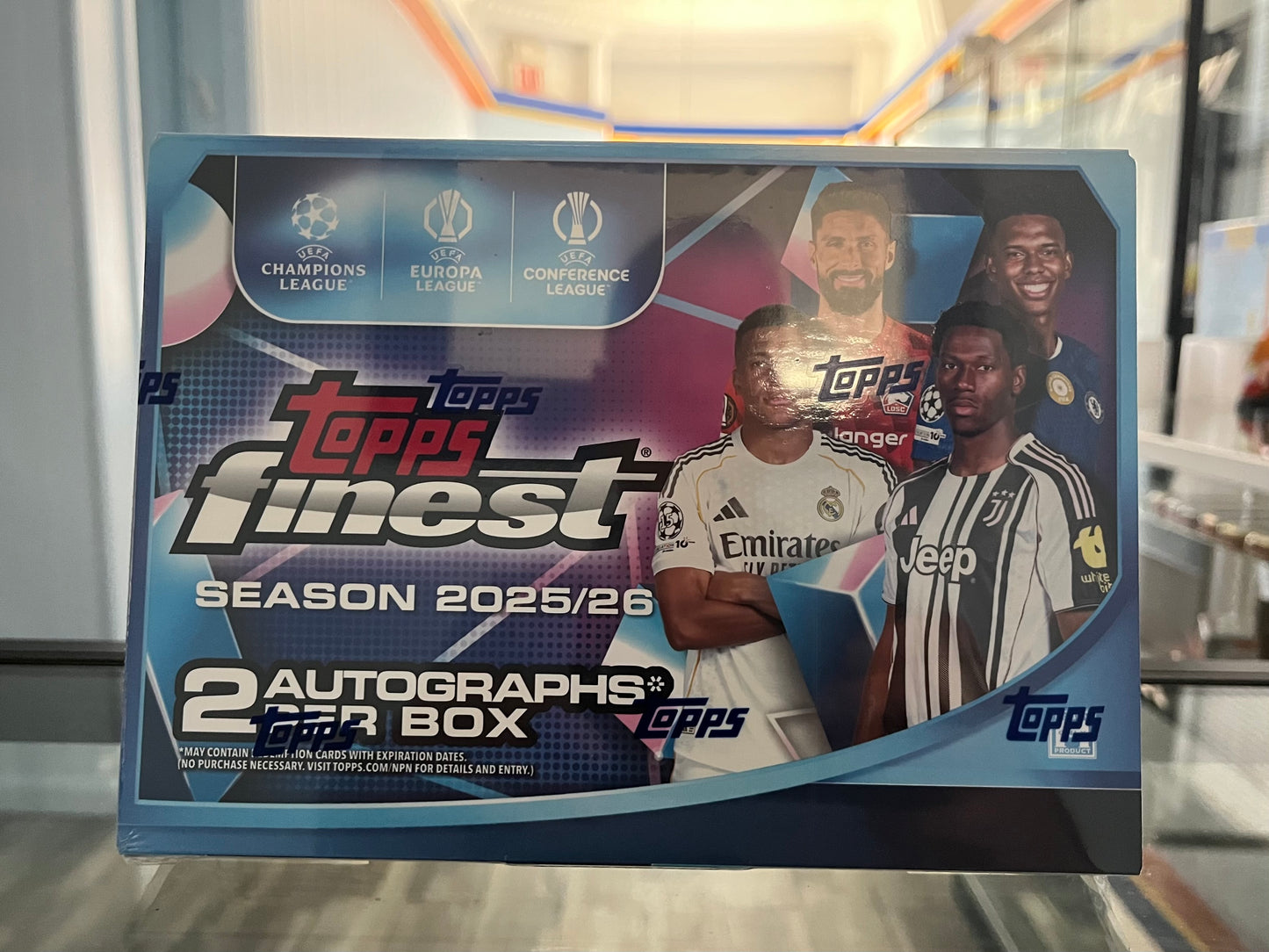 2025-26 TOPPS FINEST UEFA SOCCER SEALED HOBBY BOX W/2 AUTOS MESSI RONALDO HAALAND WORLD CUP- $295