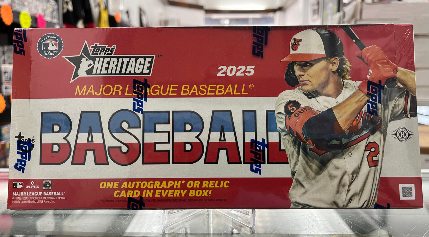 2025 TOPPS BASEBALL MLB HERITAGE SEALED HOBBY BOX- 1 HIT- REALLY NICE! ROKI SOSAKI RC AUTO?- ONLY $108
