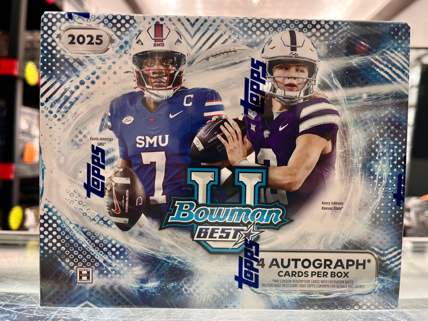 2025 BOWMANS BEST UNIVERSITY FOOTBALL SEALED HOBBY BOX w/ 4 AUTOS- WOW! ONLY $215