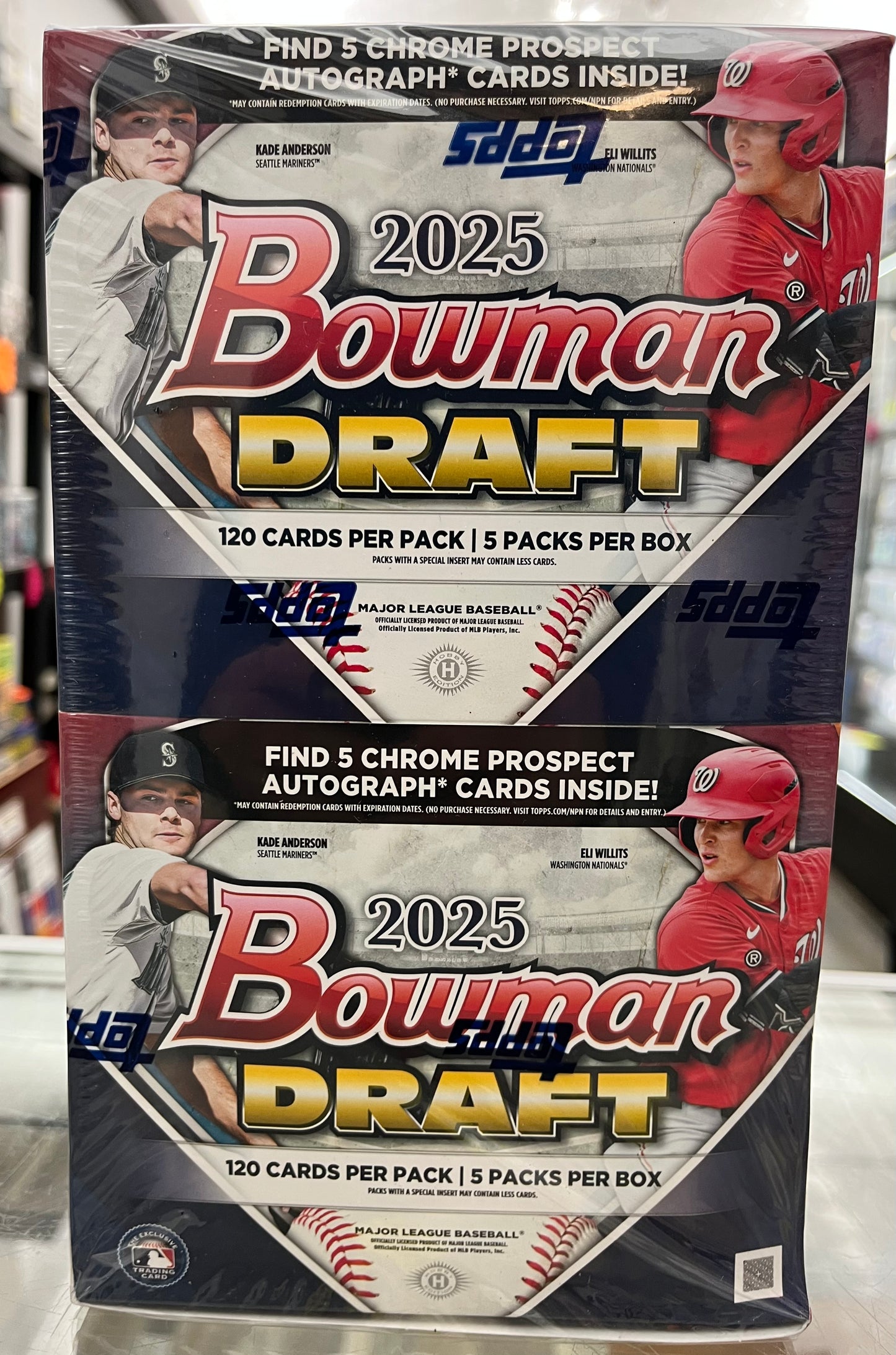 2025 BOWMAN DRAFT SEALED BASEBALL SUPER JUMBO BOX- 5 AUTOS!!- $865