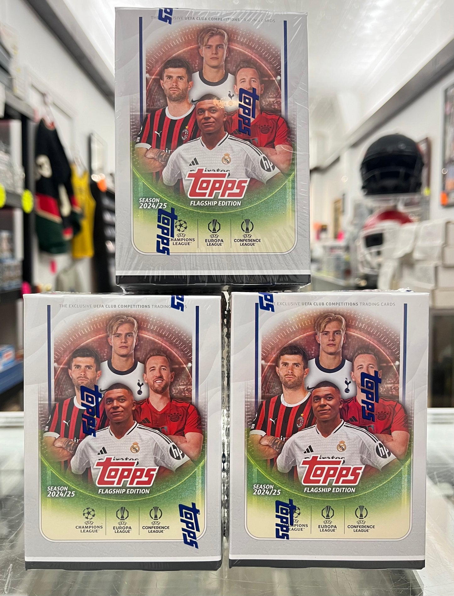 2024-2025 TOPPS SOCCER UCC CARDS BLASTER BOX LOT OF 3 ONLY $63!! MESSI? YAMAL?