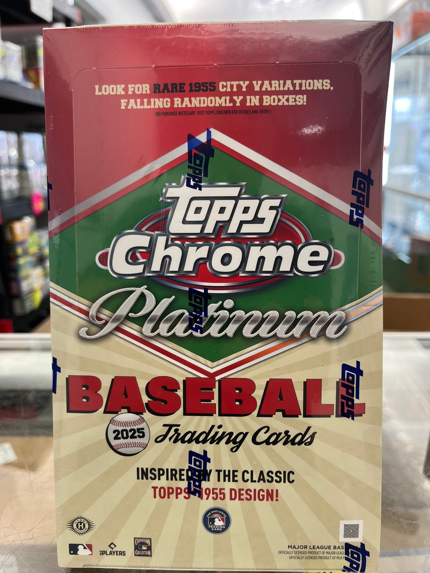 2025 TOPPS CHROME PLATINUM BASEBALL SEALED HOBBY BOX W/ 1 AUTO- GORGEOUS!- ONLY $225