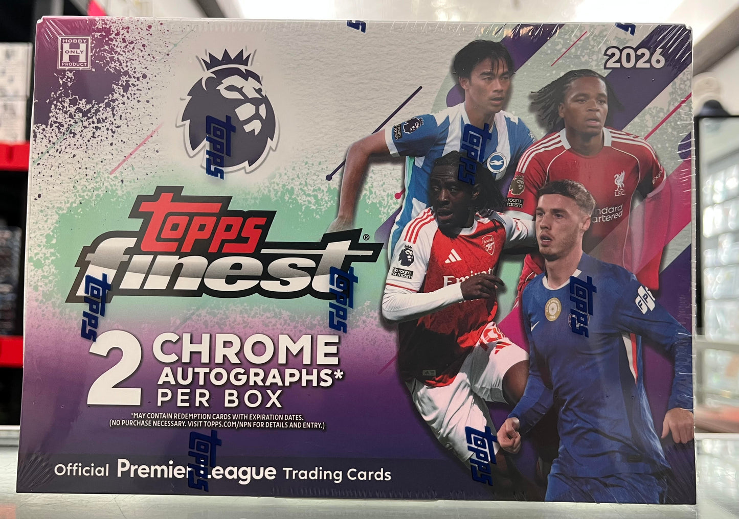 2026 TOPPS FINEST EPL PREMIER LEAGUE SOCCER HOBBY BOX SEALED CASE W/ 16 AUTOS- LEBRON?- WORLD CUP!- $4200