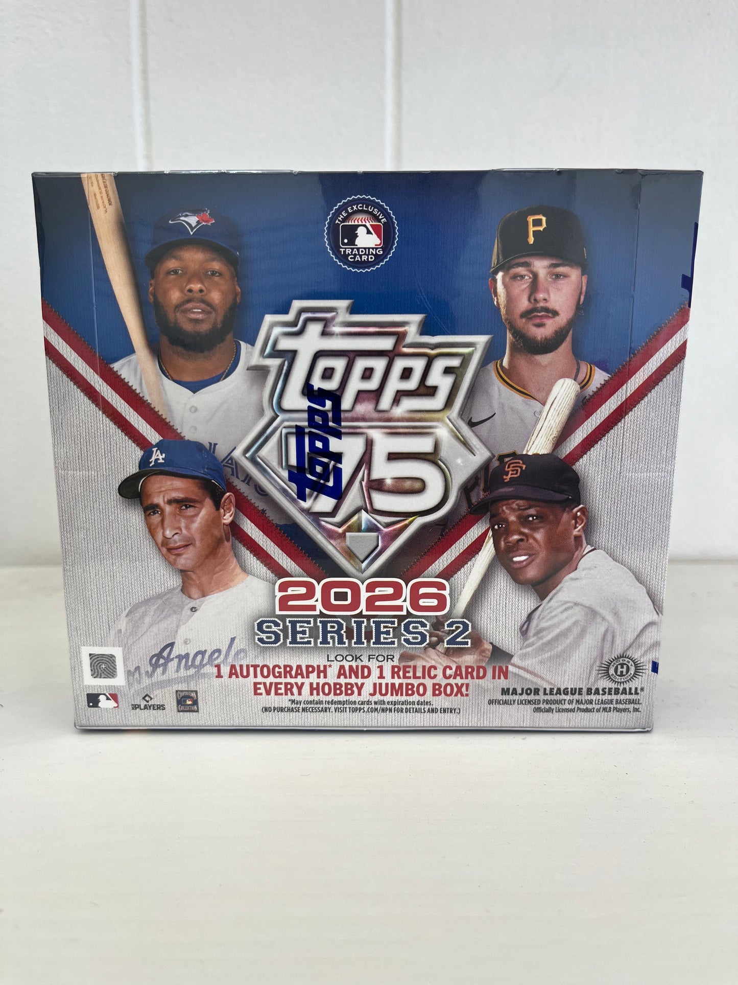 2026 TOPPS BASEBALL SERIES 2 SEALED JUMBO BOX- 1 AUTO & 1 RELIC- ONLY $295