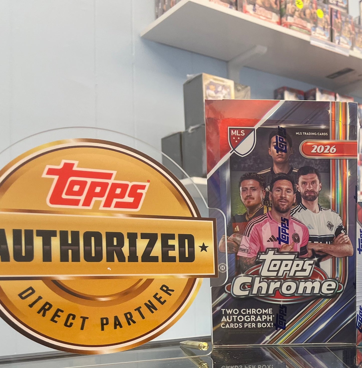 2026 TOPPS CHROME MLS SOCCER SEALED HOBBY BOX W/ 2 AUTOS- MESSI? ONLY $175