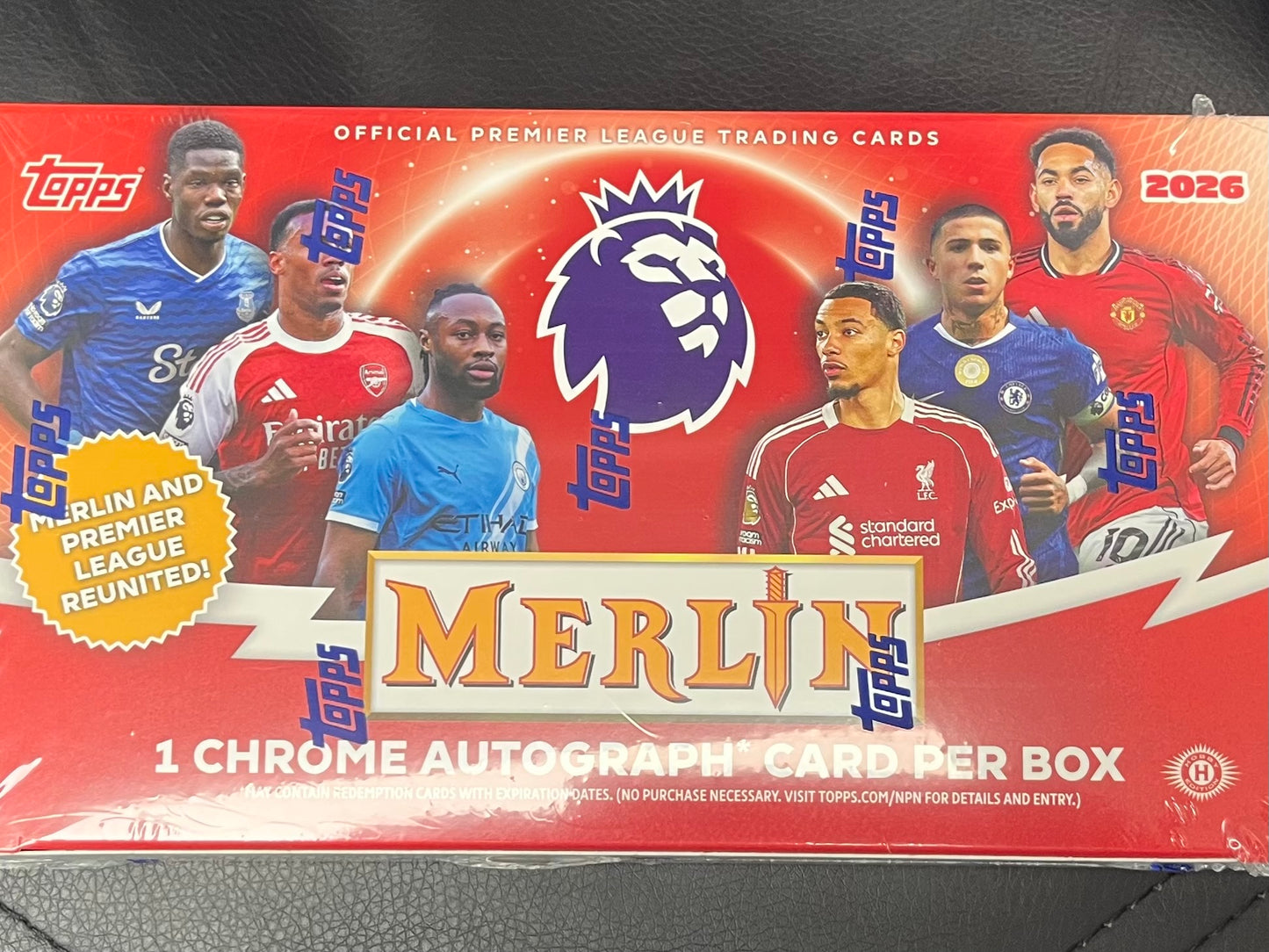 2025-26 TOPPS CHROME MERLIN SOCCER SEALED HOBBY BOX W/ 1 AUTO- WORLD CUP! - $249