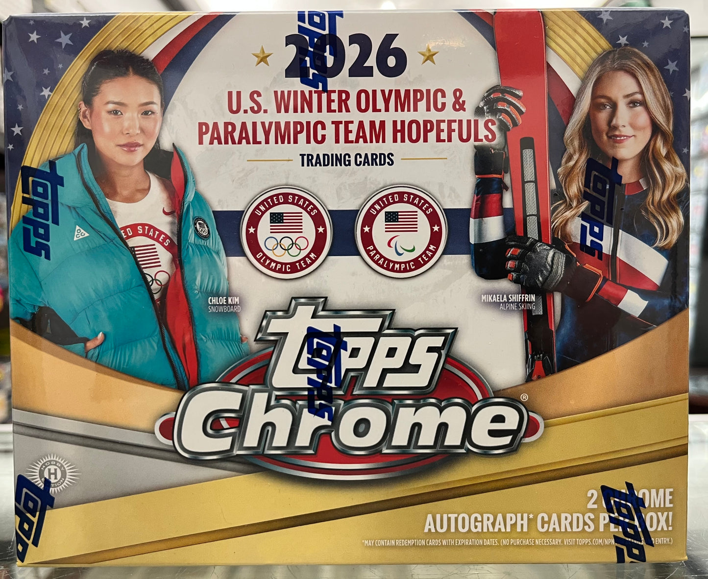 2026 Topps Chrome U.S. Olympic & Paralympic Team Hopefuls SEALED Hobby Box- 2 AUTOS only $99!