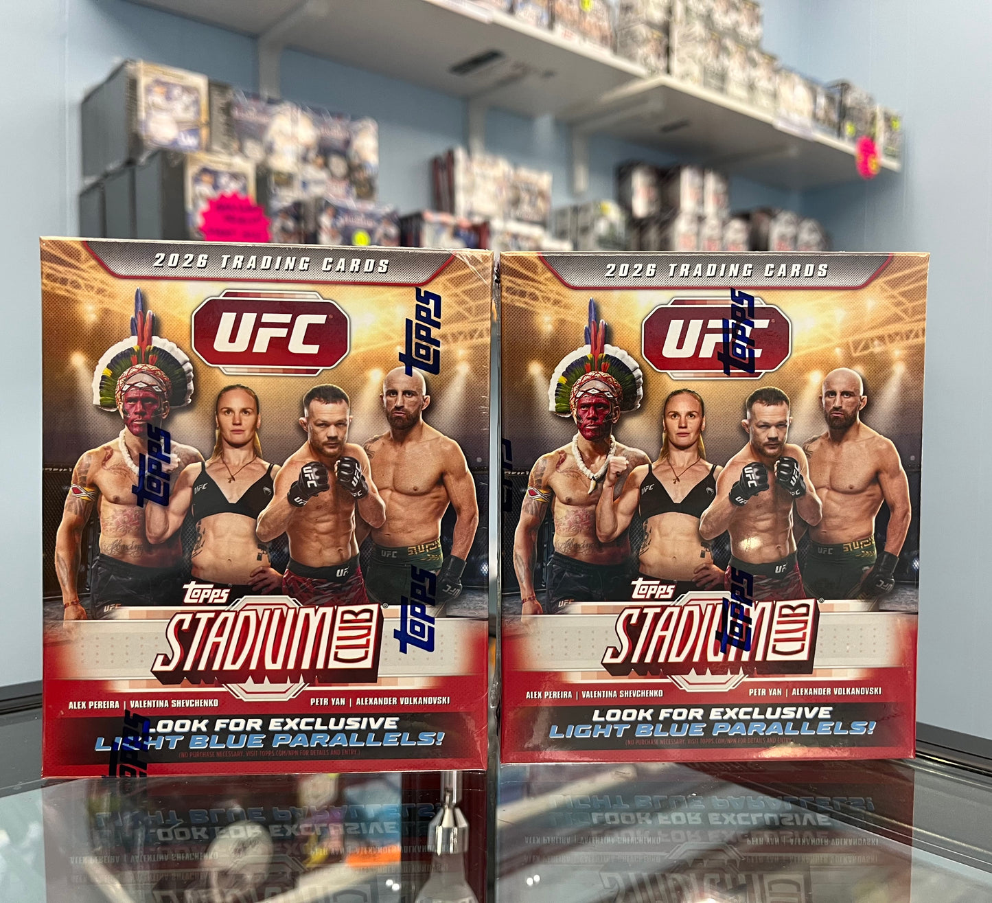 2026 TOPPS UFC STADIUM CLUB SEALED MEGA BOX LOT OF 2 ONLY $79- 120 CARDS!