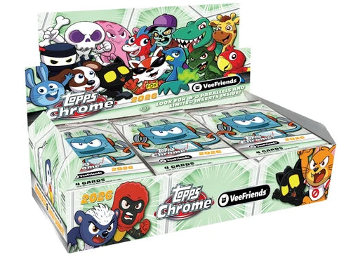 2026 TOPPS CHROME VEEFRIENDS SEALED HOBBY CASE OF 12 BOXES- $3950 free shipping
