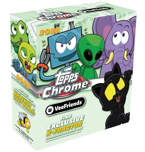 2026 TOPPS CHROME VEEFRIENDS SEALED MEGA CASE OF 20 BOXES- $1825 w/ free shipping