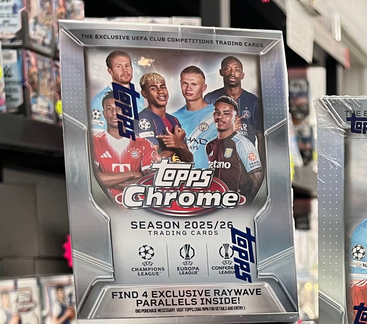 2025-26 TOPPS CHROME UEFA SOCCER BLASTER BOX LOT OF 3- MVP BUYBACK! - $83