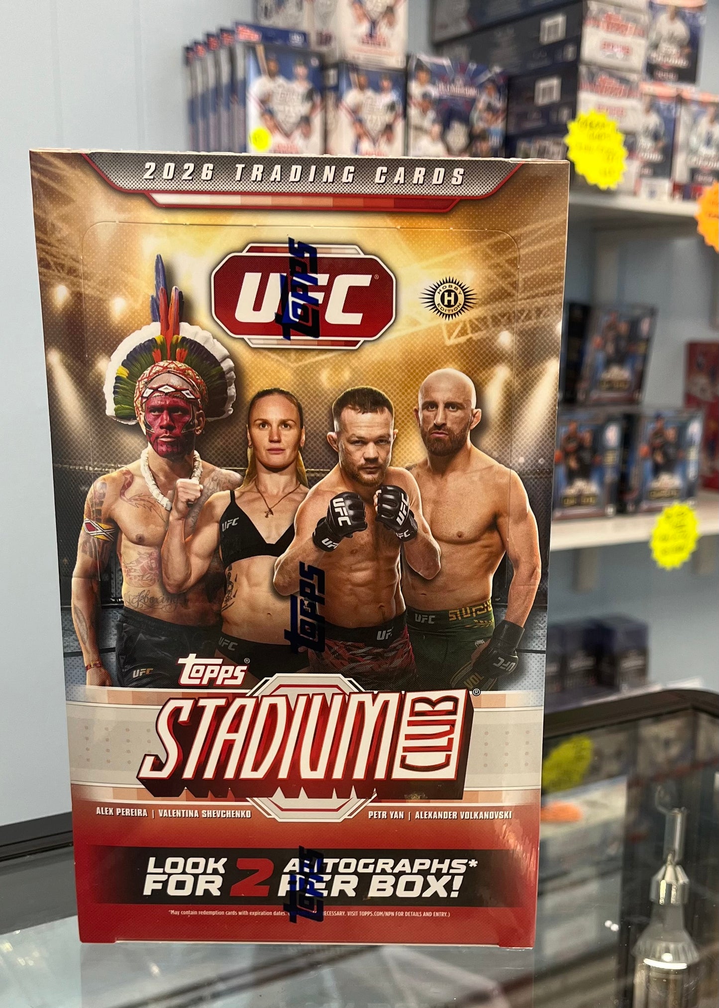 2026 TOPPS UFC STADIUM CLUB SEALED HOBBY BOX w/ 2 AUTOS! ONLY $125!