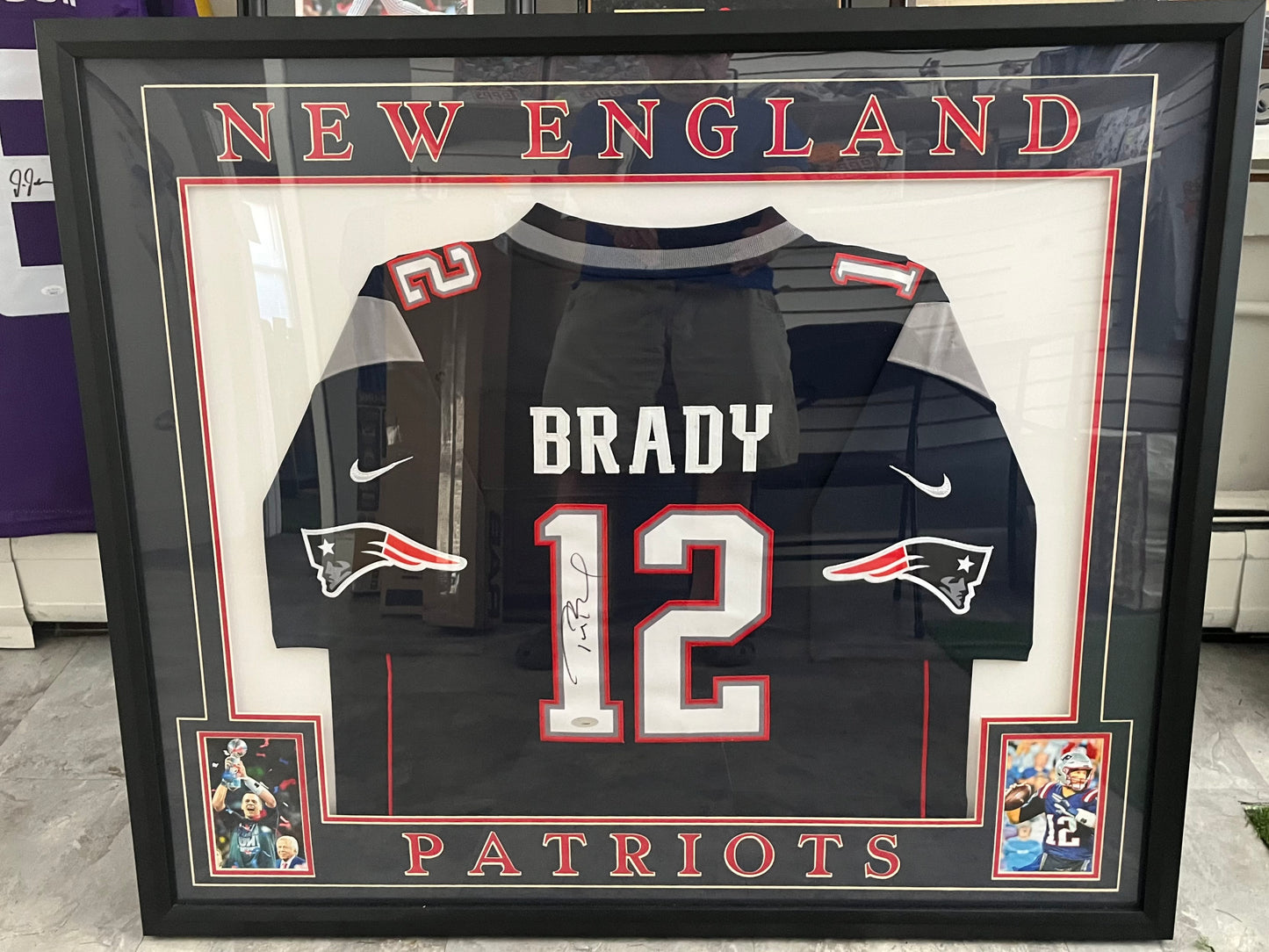 TOM BRADY FRAMED SIGNED AUTO AUTHENTIC NFL PATRIOTS JERSEY WITH FANATICS COA GORGEOUS! $2400