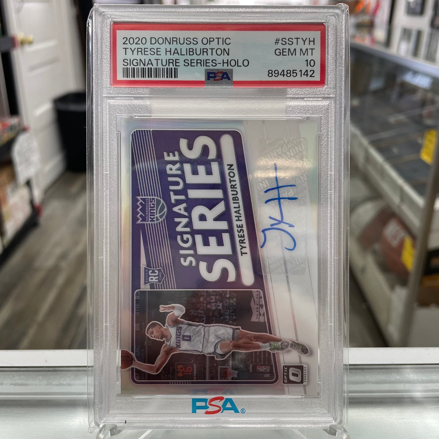2020 Donruss Optic Tyrese Haliburton Signature Series Holo Rookie Autograph PSA 10 Signed RC PACERS!