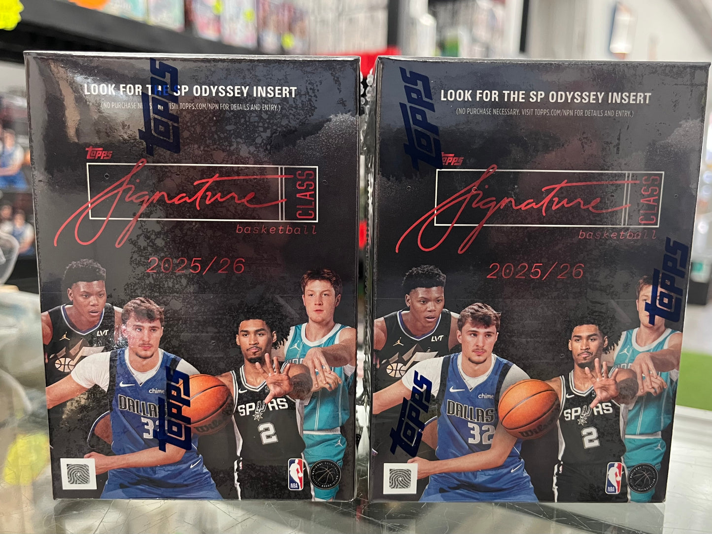 2025-26 TOPPS NBA SIGNATURE CLASS SEALED BLASTER BOX LOT OF 2 W/ COOPER FLAGG RC? - $77