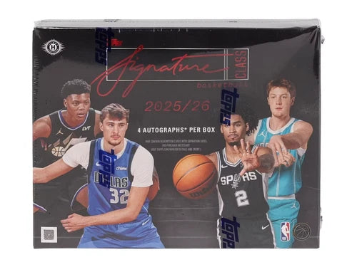 2025-26 TOPPS NBA SIGNATURE CLASS SEALED JUMBO BOX W/ 4 AUTOS COOPER FLAGG RC? - ONLY $777!