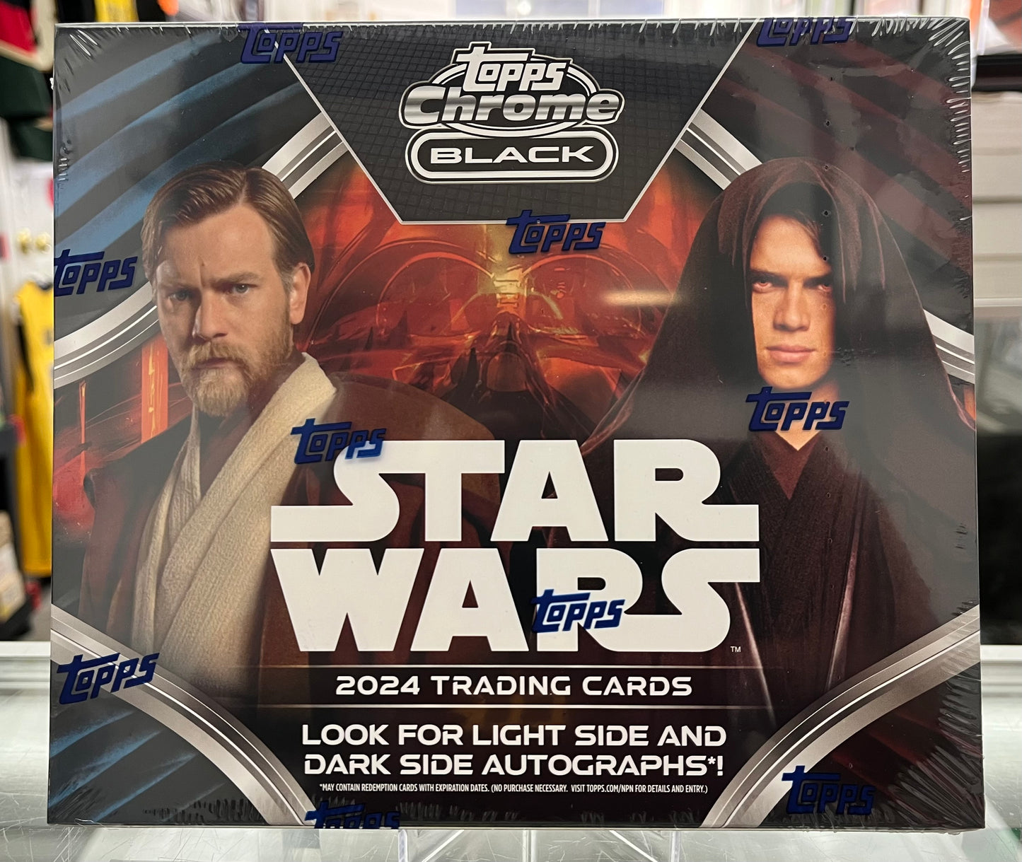 2025 STAR WARS TOPPS CHROME BLACK- SEALED HOBBY BOX- ONLY $139 ! autos??