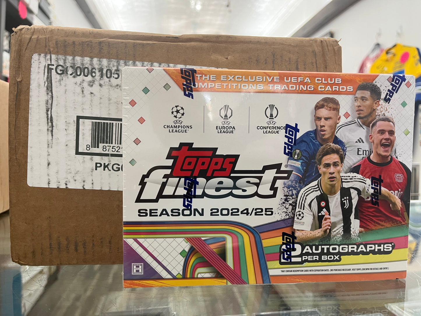 2024-25 TOPPS UCC FINEST SOCCER SEALED HOBBY CASE- GORGEOUS & w/ 16 AUTOS!! ONLY $1875 shipped!