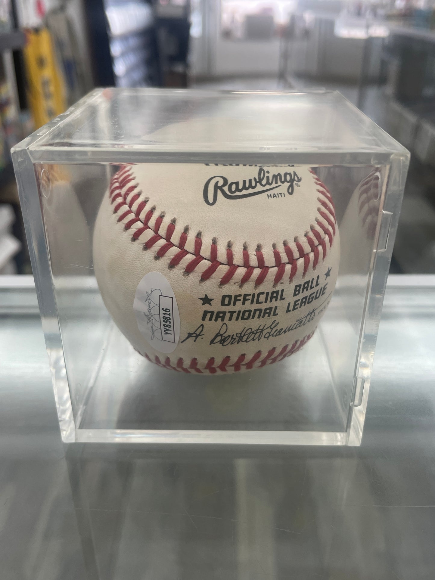 Hank Aaron Signed Autographed Official NL Baseball JSA FULL LOA GORGEOUS!