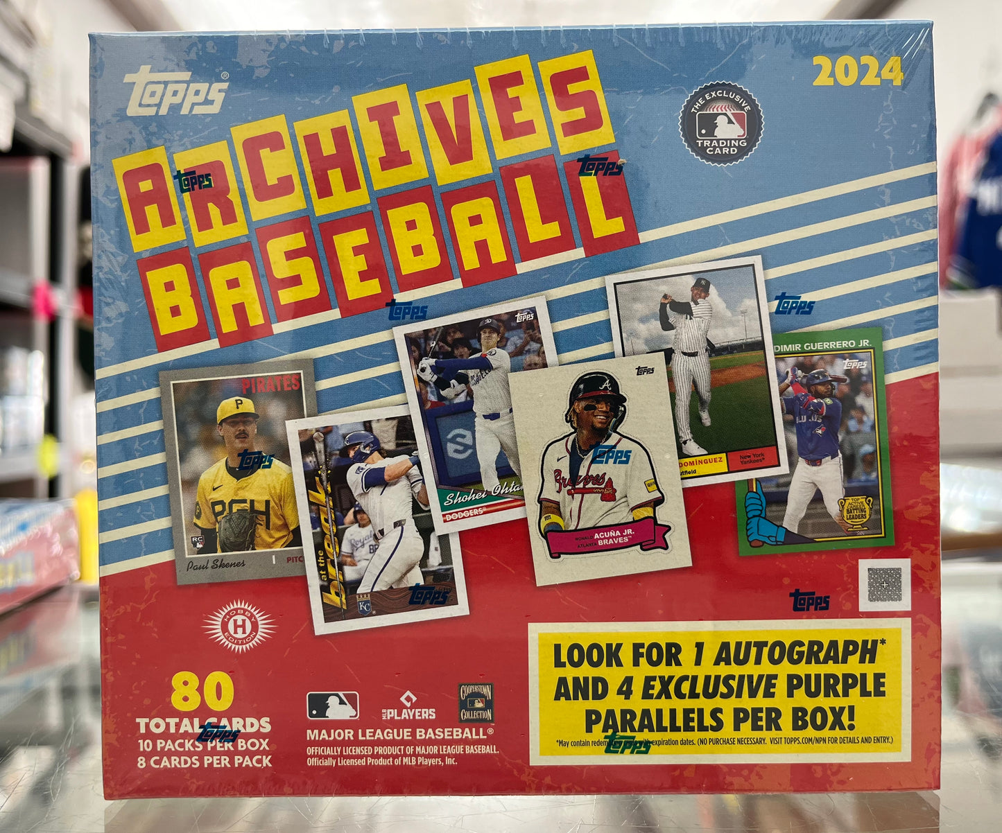 2024 ARCHIVES BASEBALL SEALED COLLECTORS LUNCH BOX-GREAT FOR KIDS! 1 AUTO CRAZY LOW PRICE OF ONLY $89