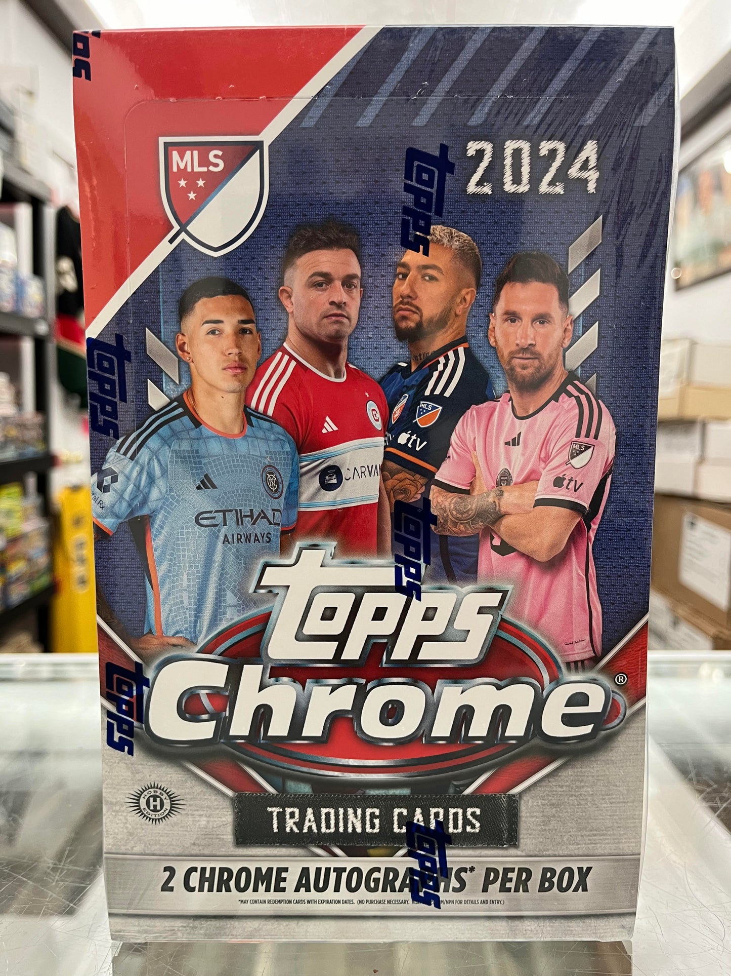 2024 MLS CHROME SOCCER HOBBY BOX W/ 2 AUTOS!! MESSI ?? CRAZY LOW PRICE $87!