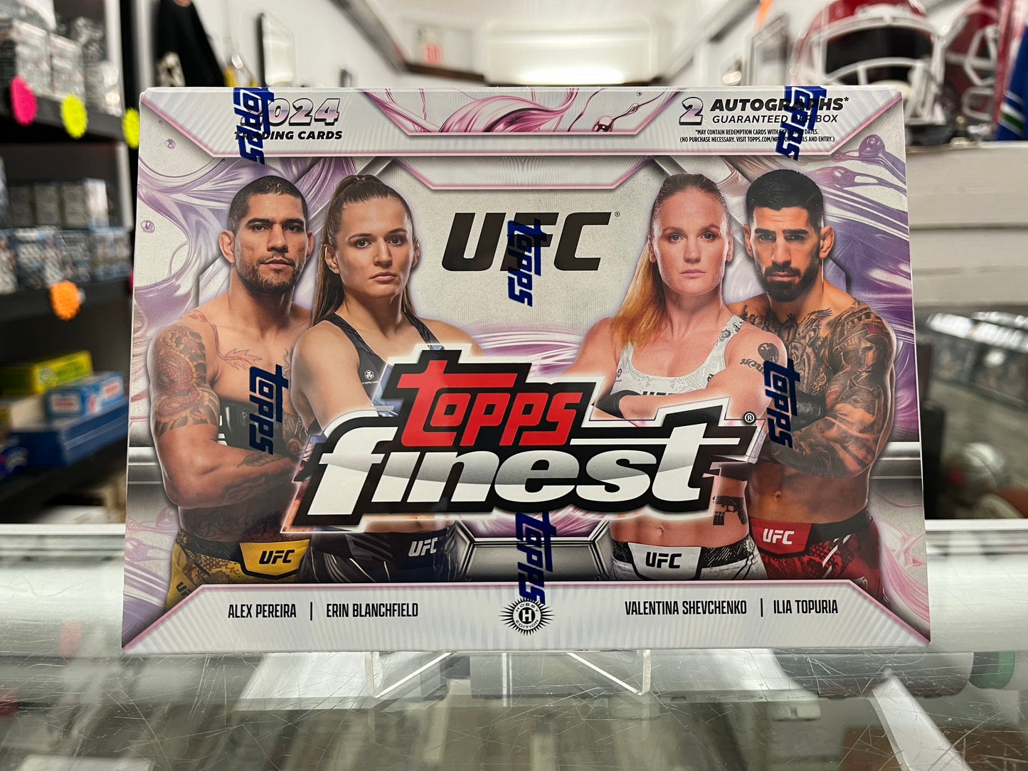 2024 UFC TOPPS FINEST SEALED HOBBY BOX-RED HOT !! -2 AUTOS - ONLY $149