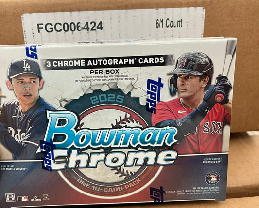 2025 BOWMAN CHROME BREAKERS DELIGHT SEALED CASE W/ 18 AUTOS & FIND SHOELESS JOE! ONLY $1,950 DELIVERED