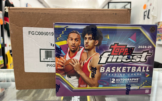 2024-25 TOPPS FINEST NBA SEALED HOBBY CASE WITH 16 AUTOS- GREAT PRICE OF $875!