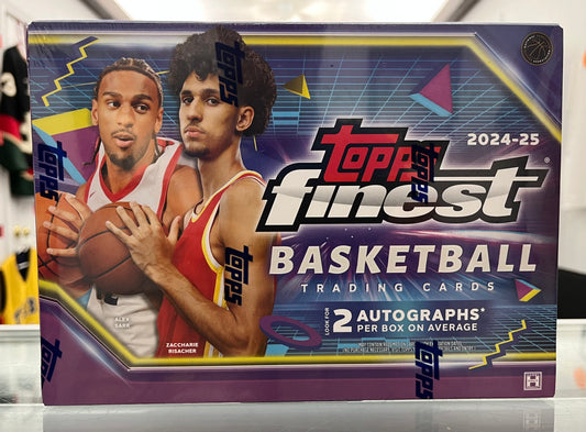 2024-25 TOPPS FINEST NBA SEALED HOBBY BOX WITH 2 AUTOS- GREAT PRICE OF $105