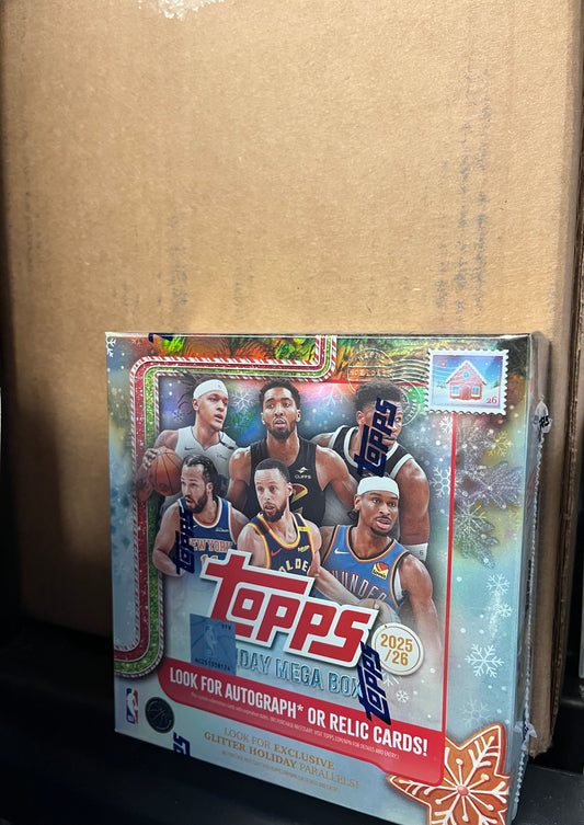 2025 TOPPS NBA HOLIDAY MEGA BOX SEALED CASE -20 BOXES ONLY $675
