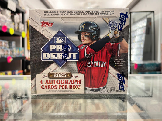 2025 TOPPS BASEBALL PRO DEBUT SEALED HOBBY/JUMBO BOX- 4 GUARANTEED AUTOS FOR ONLY $125