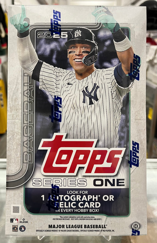 2025 TOPPS BASEBALL SERIES 1 SEALED HOBBY BOX- 1 HIT- ONLY $95!!