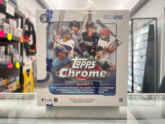2025 TOPPS CHROME LOGOFRACTOR SEALED BOX- RARE- W/ 2 INSERT PACKS- MVP BUYBACK!- ONLY $167
