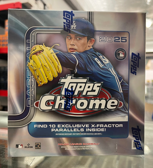 2025 TOPPS CHROME SEALED MEGA BOX W/ 2 SPECIAL PACKS INSERTED- MVP BUYBACK-ONLY $67
