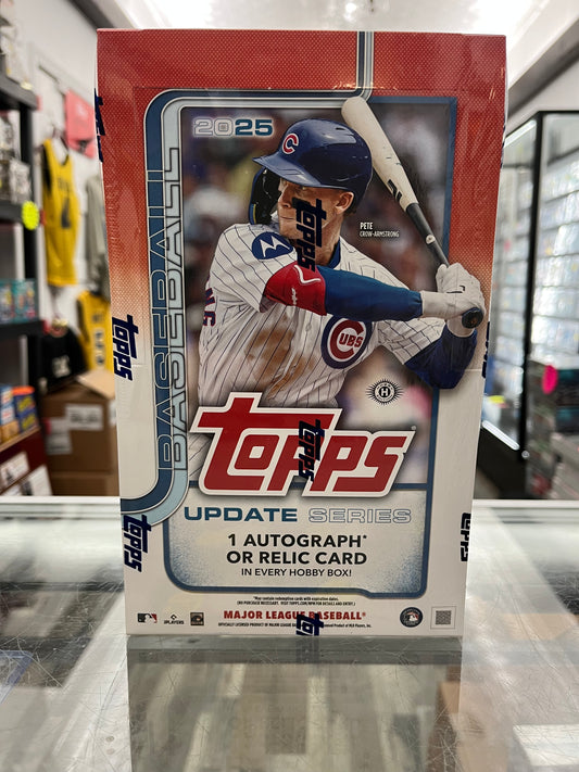 2025 TOPPS BASEBALL UPDATE SEALED HOBBY BOX- 1 HIT GUARANTEED- ONLY $135