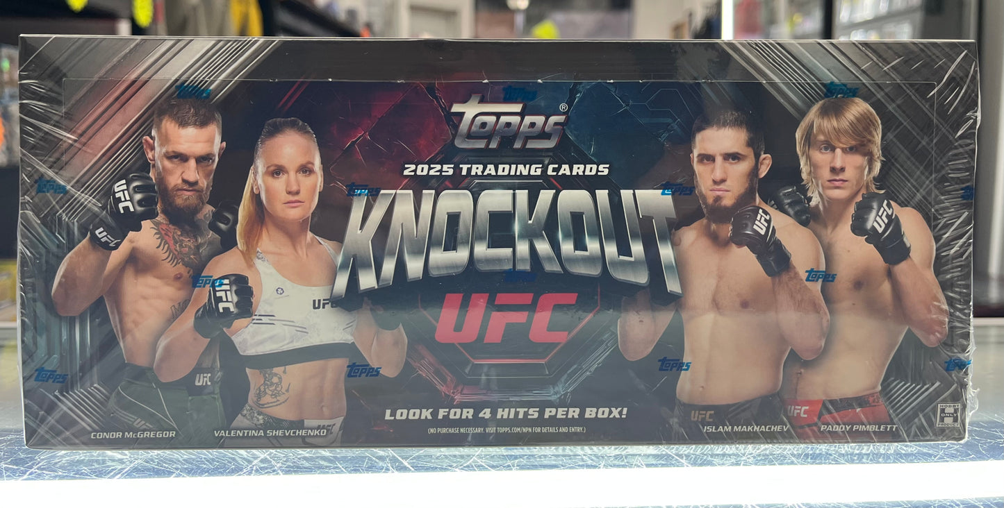 2025 TOPPS UFC KNOCKOUT SEALED BOX W CONOR & FRIENDS & 4 (HAHA!) HITS- ONLY $215