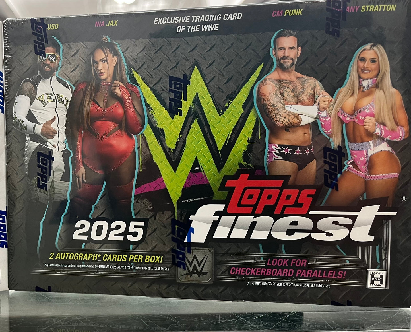 2025 WWE TOPPS FINEST SEALED HOBBY BOX W/ 2 AUTOS- HOT!! $365