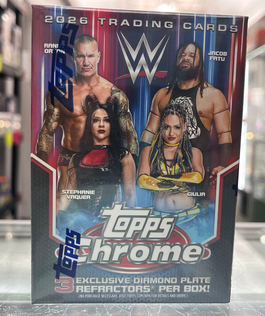 2026 TOPPS CHROME WWE WRESTLING 40-BOX SEALED BLASTER CASE  W/MVP BUYBACK! $1175