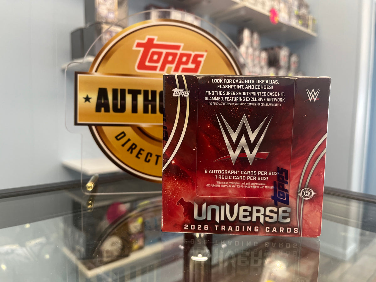 2026 TOPPS WWE UNIVERSE SEALED HOBBY BOX W/ 2 AUTOS  & 1 RELIC- WOW- $215