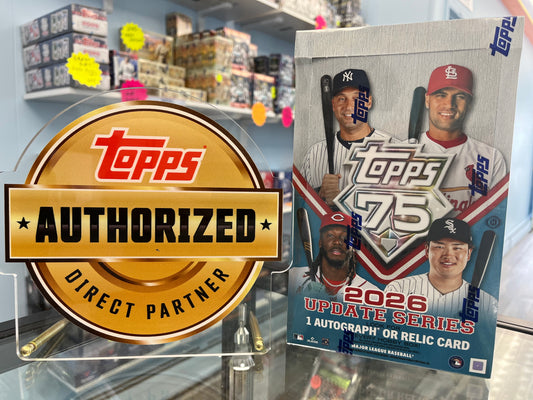 2026 TOPPS BASEBALL UPDATE SERIES SEALED HOBBY BOX W/ 1 HIT & 1 FOIL PACK- $165