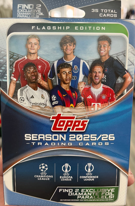 2026 TOPPS SOCCER UCC HANGER BOX LOT OF 5 -SEALED- WORLD CUP- ONLY $89