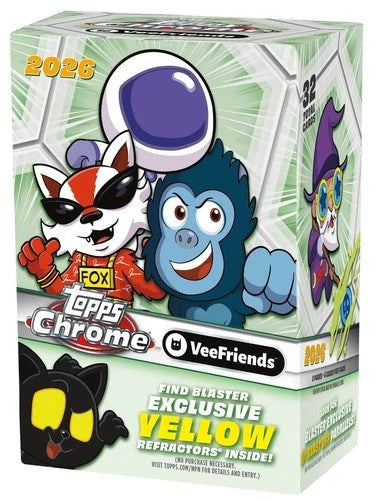 2026 TOPPS CHROME VEEFRIENDS SEALED BLASTER CASE OF 40 BOXES- $1777 w/free shipping