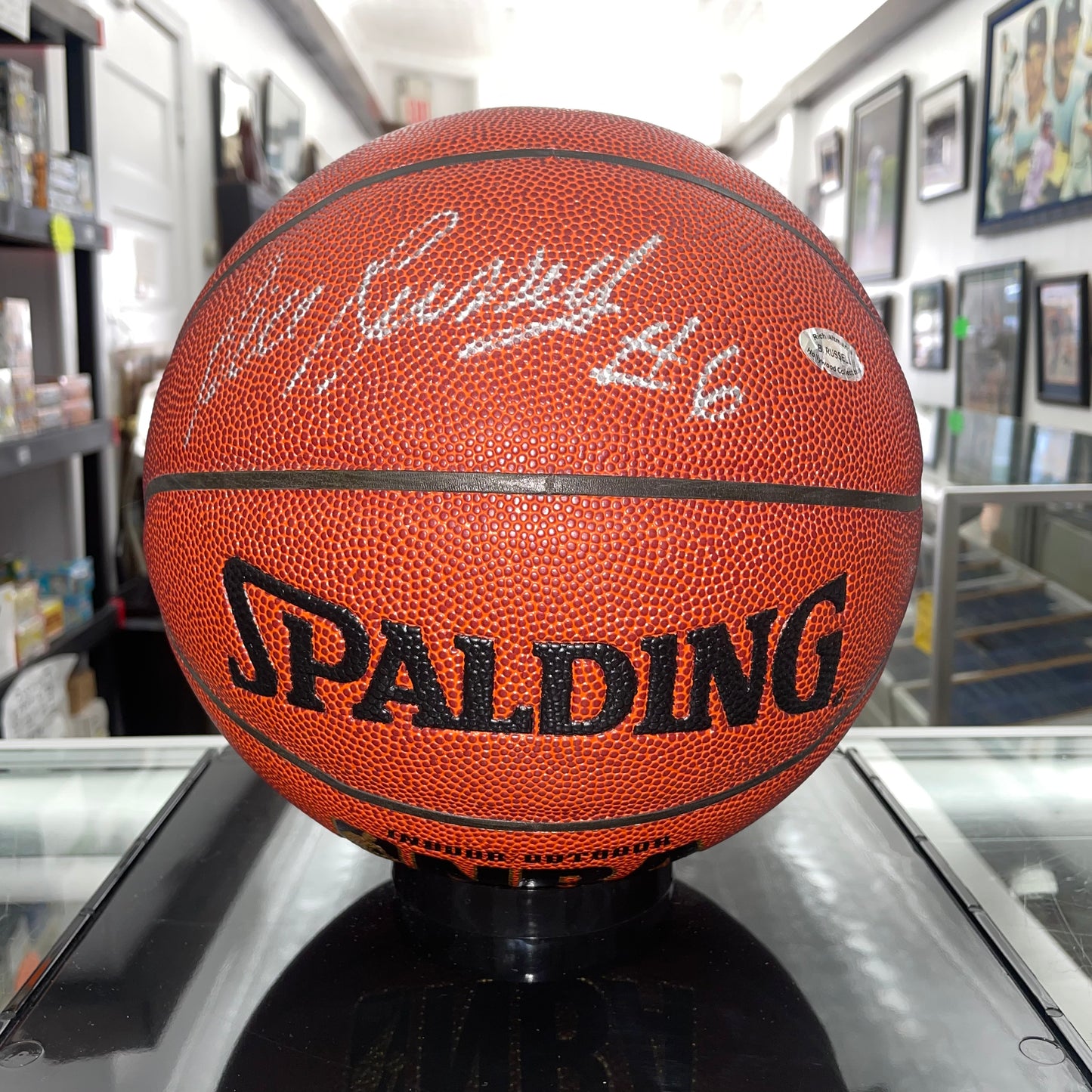 Bill Russell Signed Auto Basketball (I/O NBA - FULL JSA LOA)