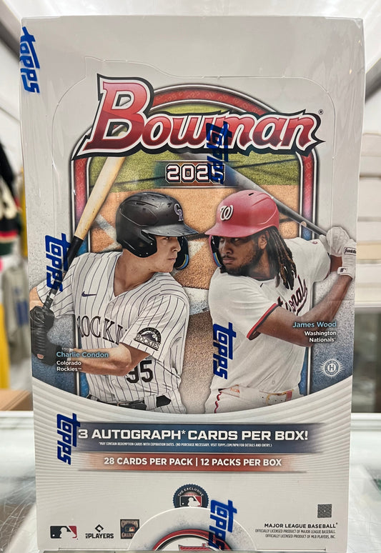 2025 BOWMAN BASEBALL SEALED JUMBO BOX- 3 AUTOS- $565