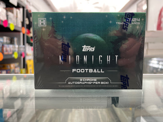 2024 TOPPS MIDNIGHT FOOTBALL SEALED HOBBY BOX- 3 AUTOS- JAYDEN DANIELS & BO NIX RC’s - only $255 !